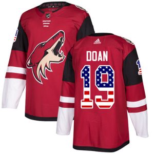 Herren Arizona Coyotes Eishockey Trikot Shane Doan #19 Authentic Rot USA Flag Fashion